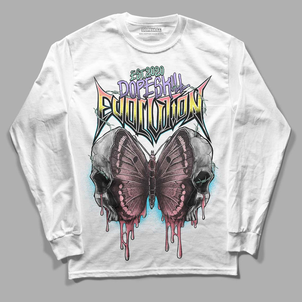 Candy Easter Dunk Low DopeSkill Long Sleeve T-Shirt DopeSkill Evolution Graphic - White 
