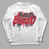 Lost & Found 1s DopeSkill Long Sleeve T-Shirt Rare Breed Graphic - White 