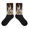 FIRE Sublimated Socks Match Jordan 1 Low OG “Reverse Mocha”