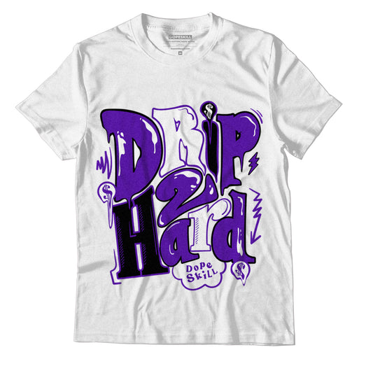 AJ 13 Court Purple DopeSkill T-Shirt Drip Too Hard Graphic