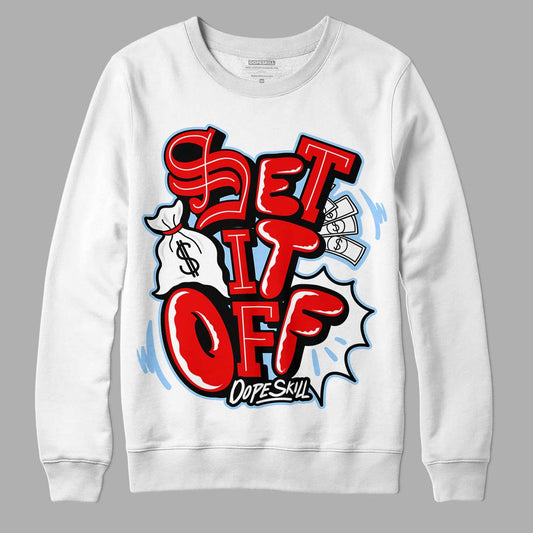 Cherry 11s DopeSkill Sweatshirt Set It Off Graphic - White