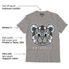 AJ 11 Cool Grey DopeSkill Grey T-shirt SNK Bear Graphic