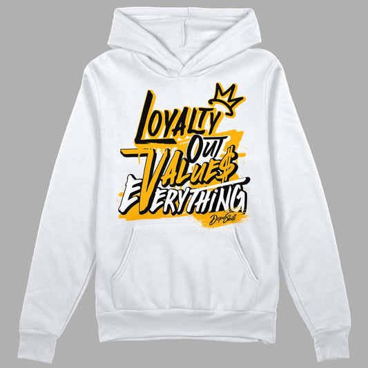 Goldenrod Dunk DopeSkill Hoodie Sweatshirt LOVE Graphic - White 