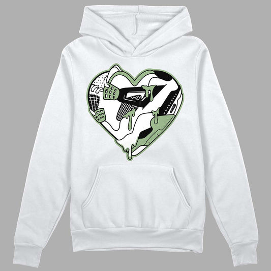Jordan 4 Retro “Seafoam” DopeSkill Hoodie Sweatshirt Heart Jordan 4 Graphic Streetwear  - White