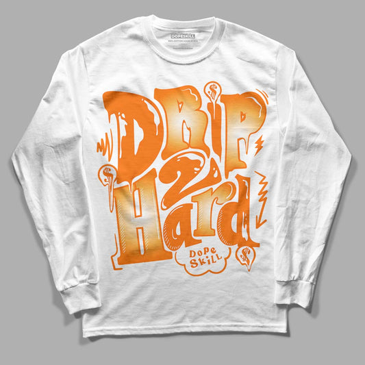 Wmns Dunk Low 'Magma Orange DopeSkill Long Sleeve T-Shirt Drip Too Hard Graphic Streetwear - White