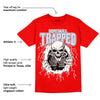 Cherry 11s DopeSkill Varsity Red T-shirt Trapped Halloween Graphic