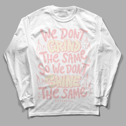 Jordan 1 High OG WMNS Washed Pink DopeSkill Long Sleeve T-Shirt Grind Shine Graphic Streetwear - White