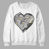 Jordan 4 Retro SE Craft Photon Dust DopeSkill Sweatshirt Heart Jordan 4 Graphic Streetwear - White 