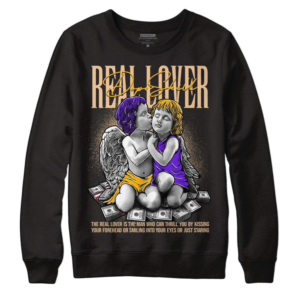 Afrobeats 7s SE DopeSkill Sweatshirt Real Lover Graphic - Black