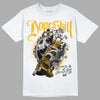 Goldenrod Dunk DopeSkill T-Shirt Money Loves Me Graphic - White