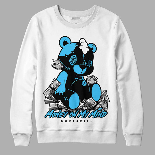 University Blue 13s DopeSkill Sweatshirt MOMM Bear Graphic - White 