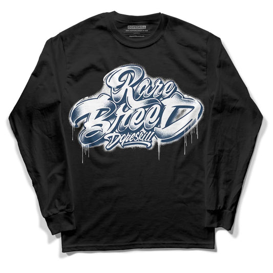 Brave Blue 13s DopeSkill Long Sleeve T-Shirt Rare Breed Type Graphic - Black