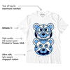 AJ 6 University Blue DopeSkill T-Shirt Leather Bear Graphic