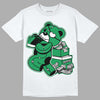 Jordan 1 Low Lucky Green DopeSkill T-Shirt Bear Steals Sneaker Graphic Streetwear - White