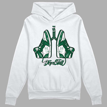 Gorge Green 1s DopeSkill Hoodie Sweatshirt Breathe Graphic - White 