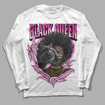 Triple Pink Dunk Low DopeSkill Long Sleeve T-Shirt New Black Queen Graphic - White 