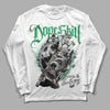 Jordan 2 Retro Lucky Green DopeSkill Long Sleeve T-Shirt Money Loves Me Graphic Streetwear - White 