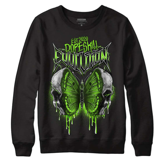 Neon Green Collection DopeSkill Sweatshirt DopeSkill Evolution Graphic - Black