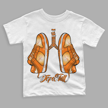 Wmns Dunk Low 'Magma Orange DopeSkill Toddler Kids T-shirt Breathe Graphic Streetwear - White