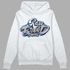 True Blue 1s DopeSkill Hoodie Sweatshirt Rare Breed Type Graphic - White 