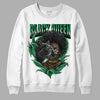 Jordan 1 Low Lucky Green DopeSkill Sweatshirt New Black Queen Graphic Streetwear - White