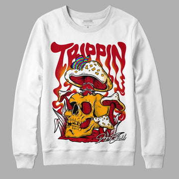 Cardinal 7s DopeSkill Sweatshirt Trippin Graphic - White 