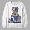 True Blue 1s DopeSkill Sweatshirt Greatest Graphic - White