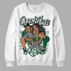 Gorge Green 1s DopeSkill Sweatshirt Queen Of Hustle Graphic - White 