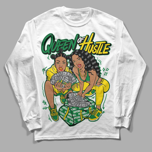 Dunk Low Reverse Brazil DopeSkill Long Sleeve T-Shirt Queen Of Hustle Graphic - White