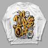 Black Taxi 12s DopeSkill Long Sleeve T-Shirt No Days Off Graphic - White 