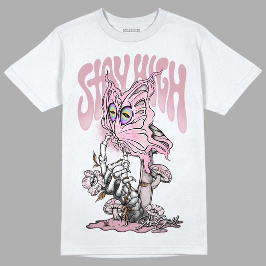 Dunk Low Teddy Bear Pink DopeSkill T-Shirt Stay High Graphic - White 