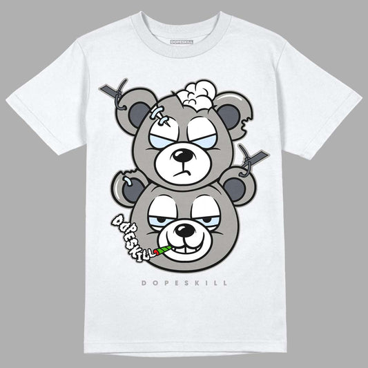 Jordan 6 Retro Cool Grey DopeSkill T-Shirt New Double Bear Graphic Streetwear - White