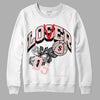 Jordan 1 High OG WMNS Washed Pink DopeSkill Sweatshirt Loser Lover Graphic Streetwear - White