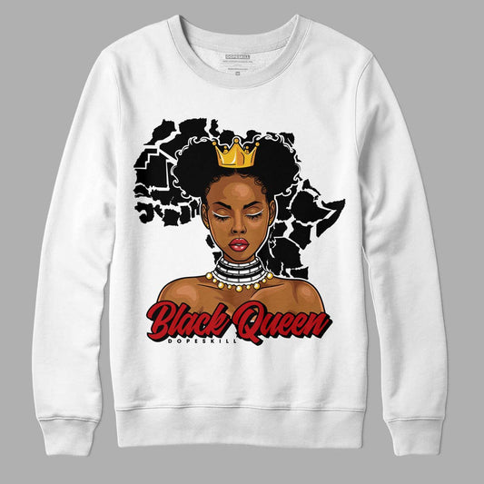 Jordan 13 Retro Playoffs DopeSkill Sweatshirt Black Queen Graphic Streetwear - White