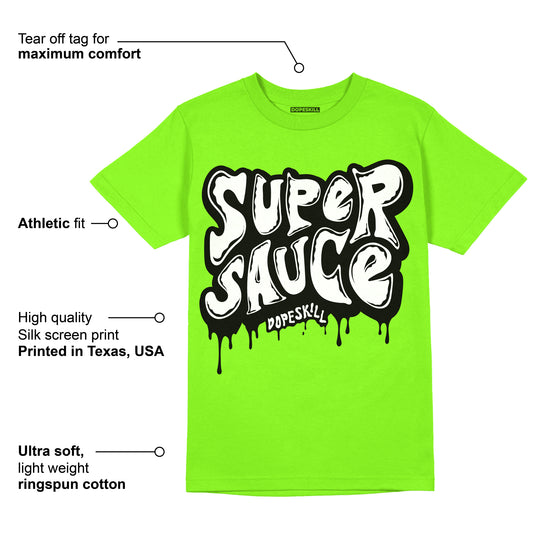 Neon Green Collection DopeSkill Neon Green T-shirt Super Sauce Graphic