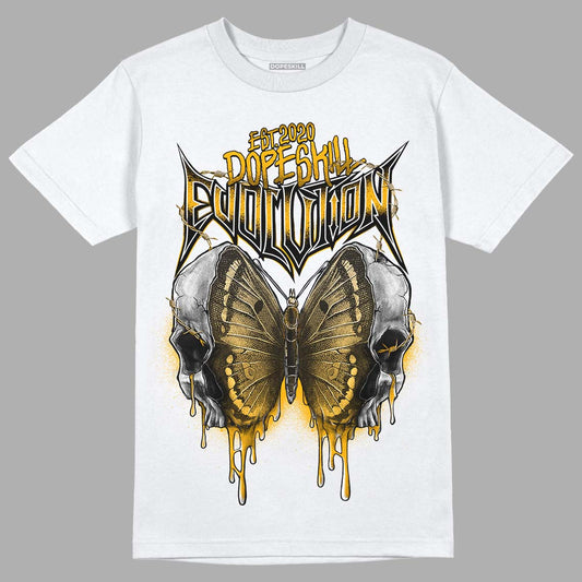 Goldenrod Dunk DopeSkill T-Shirt DopeSkill Evolution Graphic - White 