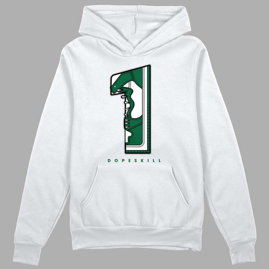 Gorge Green 1s DopeSkill Hoodie Sweatshirt No.1 Graphic - White 