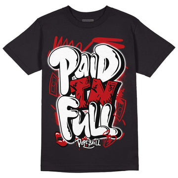 Playoffs 13s DopeSkill T-Shirt New Paid In Full Graphic - Black