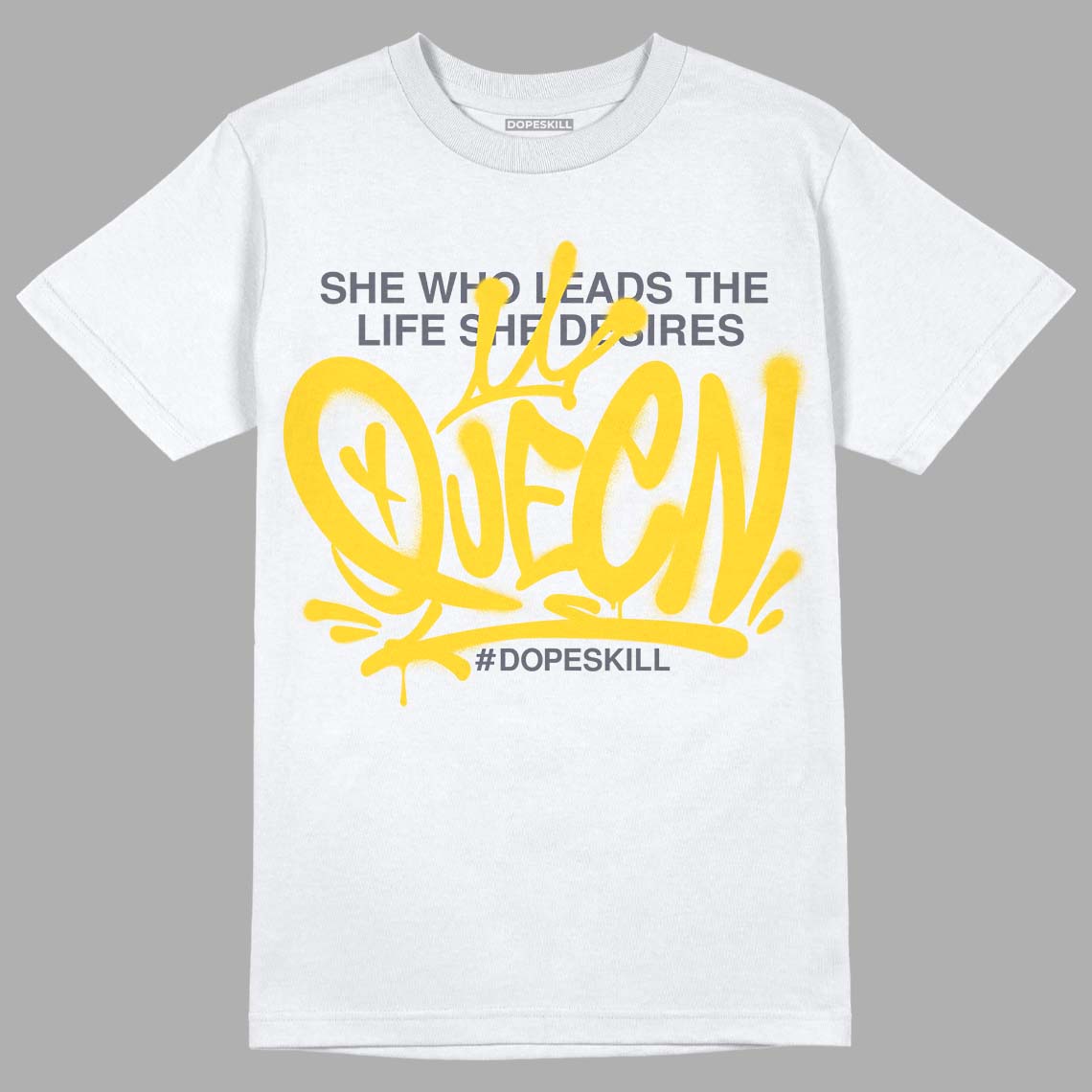 Lightning 4s DopeSkill T-Shirt Queen Graphic - White