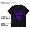 AJ 13 Court Purple DopeSkill T-Shirt SNK Bear Graphic