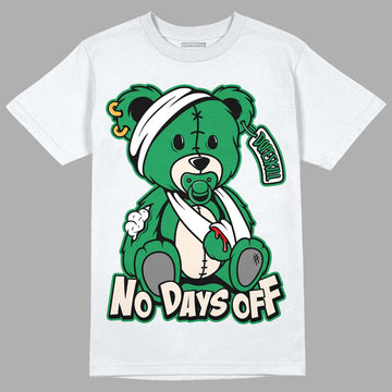 Jordan 2 Retro Lucky Green DopeSkill T-Shirt Hurt Bear Graphic Streetwear - White 