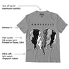 AJ 12 Playoffs DopeSkill Metallic Silver T-shirt Tear My Heart Out  Graphic