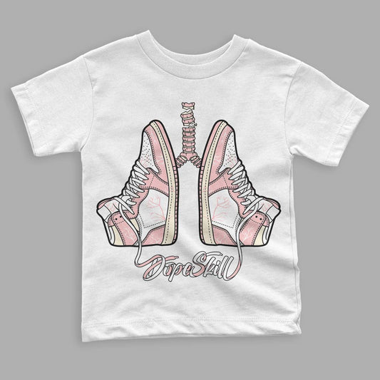 Jordan 1 High OG WMNS Washed Pink DopeSkill Toddler Kids T-shirt Breathe Graphic Streetwear - White