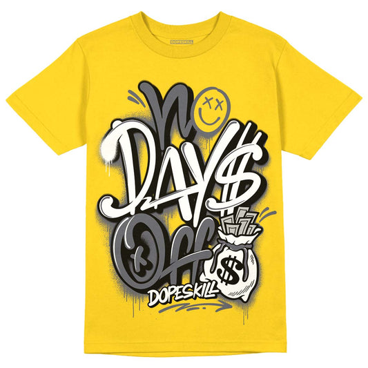 Lightning 4s DopeSkill Tour Yellow T-shirt No Days Off Graphic