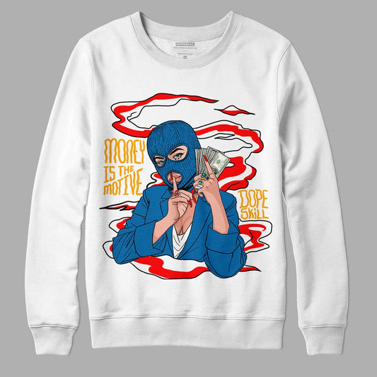 Messy Room 4S DopeSkill Sweatshirt Money Is The Motive Graphic - White