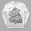 Jordan 11 Retro Low Cement Grey DopeSkill Long Sleeve T-Shirt Bear Steals Sneaker Graphic Streetwear - White 