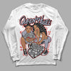  Jordan 13 Retro 'Black Flint' DopeSkill Long Sleeve T-Shirt Queen Of Hustle Graphic Streetwear - White