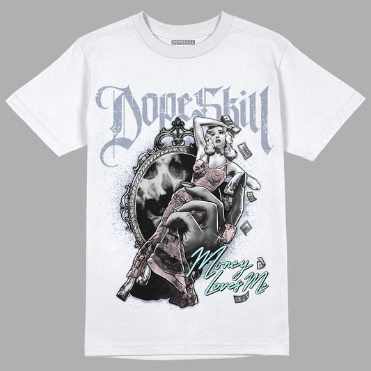 Easter 5s DopeSkill T-Shirt Money Loves Me Graphic - White