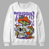 Canyon Purple 4s DopeSkill Sweatshirt Trippin Graphic - White 