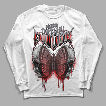 Gym Red 9s DopeSkill Long Sleeve T-Shirt DopeSkill Evolution Graphic - White 